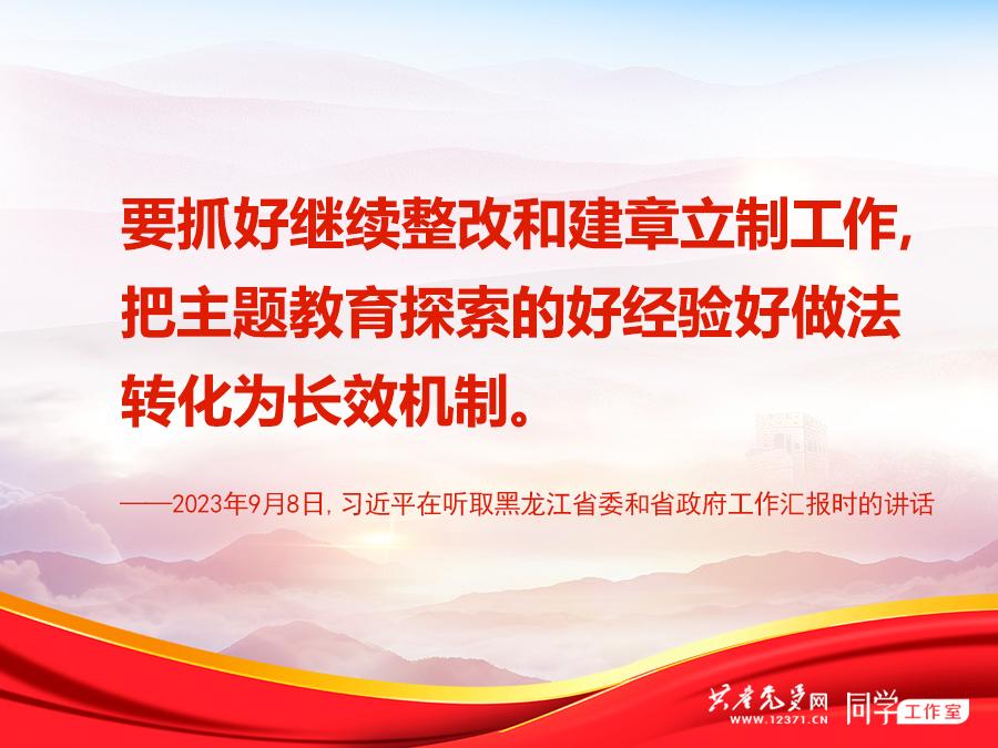 抓好第一批第二批主题教育的衔接联动,总书记提了这些要求